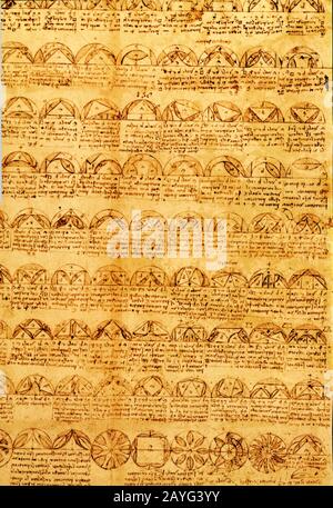 Leonardo da Vinci. Geometrische Studien. 1513 Stockfoto