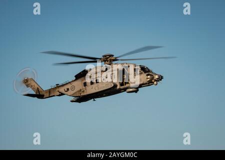 Die Sikorsky CH-148, die von den Decks der Kriegsschiffe der Royal Canadian Navy aus operiert wird, ersetzt den bisherigen Bordhubschrauber: Den Sikorsky Sea King. Stockfoto