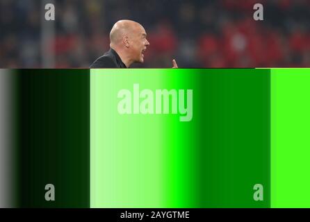 Düsseldorf, Deutschland. Düsseldorf, Deutschland. Februar 2020. Firo: 15.02.2020 Fußball, 2019/2020 1.Bundesliga: Fortuna Düsseldorf, Düsseldorf - Vfl Borussia Mönchengladbach, Borussia Mönchengladbach Uwe Rosler weltweite Nutzung Credit: Dpa/Alamy Live News Stockfoto