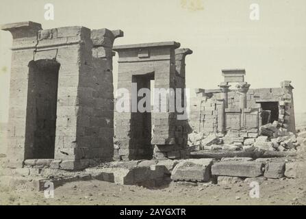 Francis Frith - Der Tempel von Dabod Nubien. Stockfoto