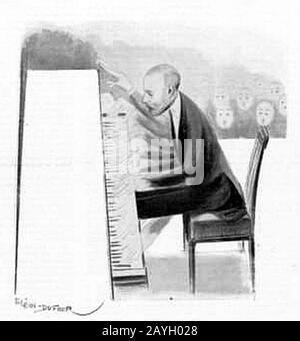 Francis Planté à la salle Érard 1902. Stockfoto