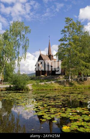 Stavechurch in Norwegen Stockfoto