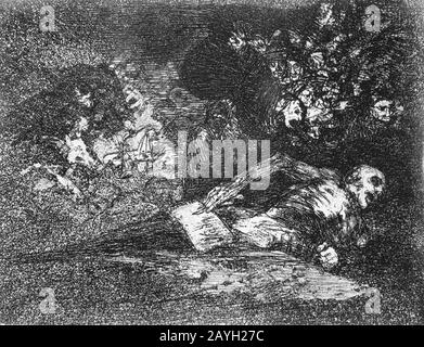 Francisco de Goya y Lucientes - Nichts. Das Ereignis wird es erzählen Stockfoto