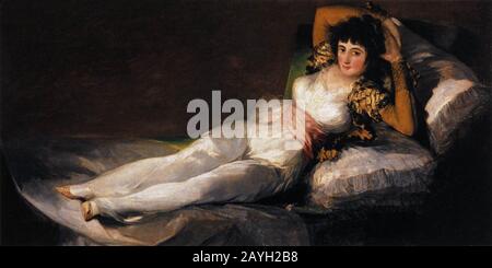 Francisco de Goya y Lucientes - The Clothed Maja (La Maja Vestida) Stockfoto