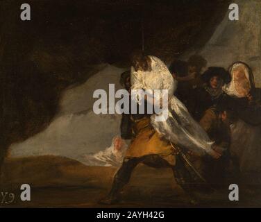 Francisco José de Goya y Lucientes - Der Gehängte Mönch Stockfoto
