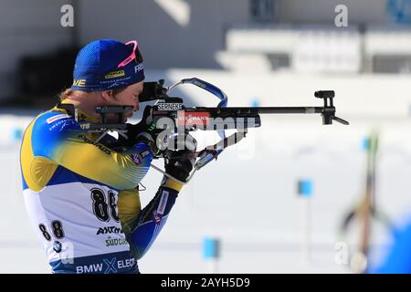 IBU-Biathlon-Weltmeisterschaften 2020 in Antholz, Italien am 15/02/2020. Männer 10 Km Sprint, Jesper Nelis (SWE) (Foto von Pierre Teyssot/Espa-Images) Stockfoto