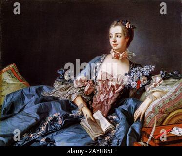 François Boucher 019 (Madame de Pompadour). Stockfoto