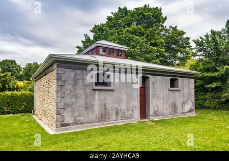 Arrowtown Jail, historisches Gefängnis in Arrowtown, Otago Region, South Island, Neuseeland Stockfoto
