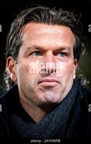 Den HAAG - ADO - PSV, Fußball, Saison 2019/2020, Erodivisie, Cars Jeans Stadium, 15-02-2020, PSV-Trainer Ernest Faber Credit: Pro Shots/Alamy Live News Stockfoto