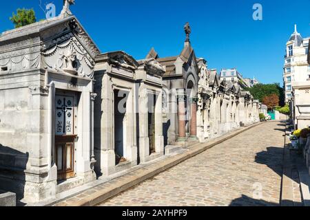 Friedhof von Montmartre in Paris, Frankreich Stockfoto