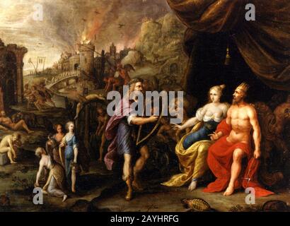 Frans Francken (II) - Orpheus in der Unterwelt. Stockfoto