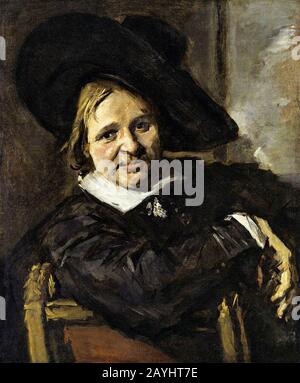 Frans Hals - Porträt eines Mannes in einem Schlackehut Stockfoto