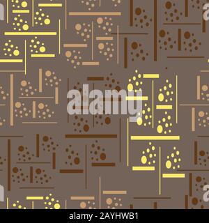 Linien Gestrichene gepunktete Plaid nahtloses Muster Stockfoto