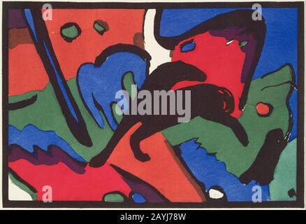 Franz Marc und Wassily Kandinsky, herausgegeben von R. Piper & Co. - der Blaue Reiter (Der Blaue Reiter) Stockfoto