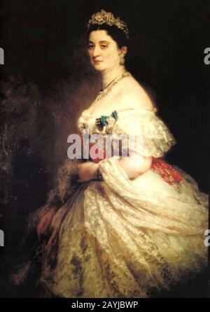 Franz Xavier Winterhalter. Prinzessin Catherine Dadiani. Stockfoto