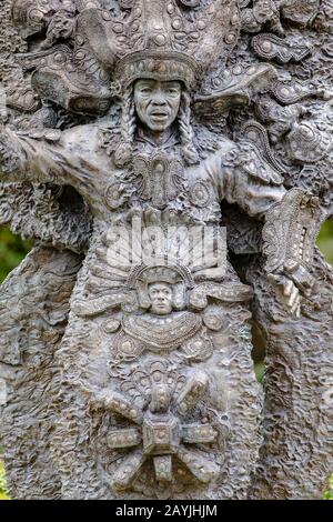 Allison Big Chief Tootie Montana Skulptur von Sheleen Jones-Adenle, Louis Armstrong Park New Orleans, Louisiana, USA Stockfoto