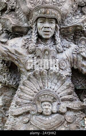 Allison Big Chief Tootie Montana Skulptur von Sheleen Jones-Adenle, Louis Armstrong Park New Orleans, Louisiana, USA Stockfoto