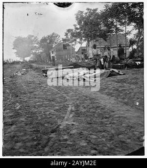 Fredericksburg, Virginia. Beerdigung von Toten Stockfoto