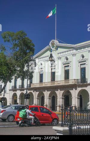 Merida, Mexiko: Der Palacio de Gobierno - Regierungspalast Merida, die Hauptstadt des Staates Yucatan, wurde im Jahr 1892 erbaut. Stockfoto