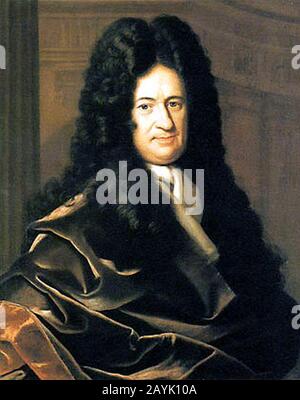 Gottfried Wilhelm von Leibniz. Stockfoto