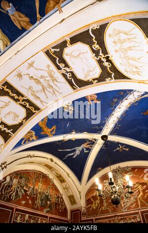 Vilnius, Litauen - 10. August 2019: Innerhalb der Universität Vilnius Stockfoto