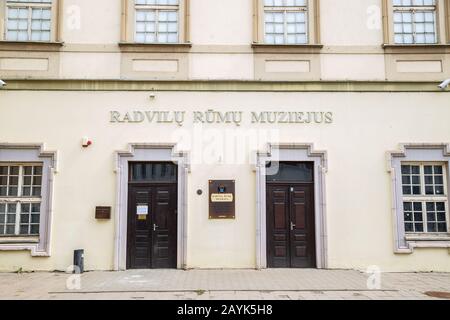 Vilnius, Litauen - 10. August 2019 : Radvila-Palastmuseum Stockfoto