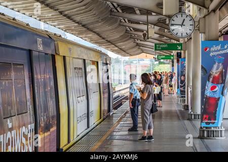 BTS Sky Bahnhof in Bangkok, Thailand Stockfoto