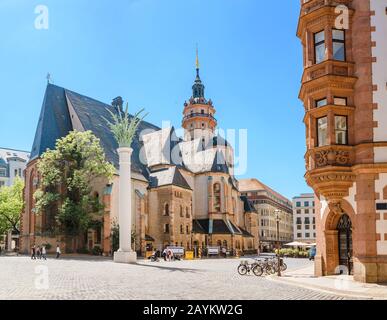 Nikolauskirche Nikolaikirch in Leipzig Stockfoto