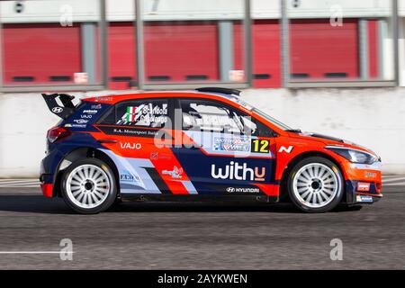 Adria Rally Show 2020 Wettbewerb auf dem Circuit "Adria International Raceway" Italien 15. Februar 2020 Stockfoto