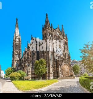 Die Peterskirche oder die Peterskirche in Leipzig in der Nähe der Innenstadt Stockfoto