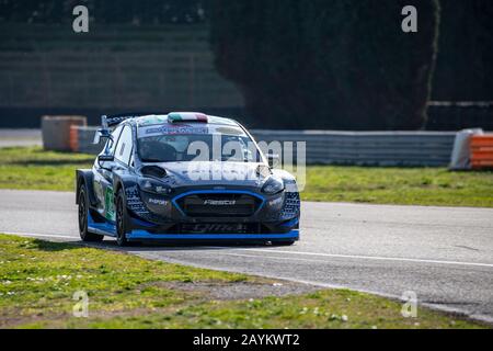 Adria Rally Show 2020 Wettbewerb auf dem Circuit "Adria International Raceway" Italien 15. Februar 2020 Stockfoto