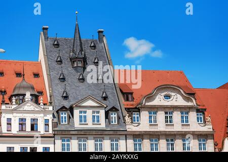 Leipzig, DEUTSCHLAND - 21. MAI 2018: Der Alte Rathausturm Stockfoto