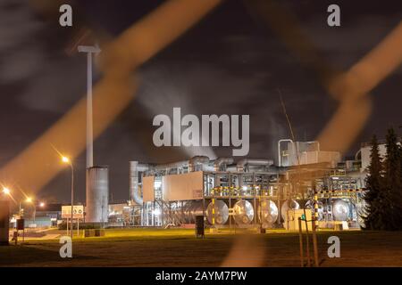 Das Celanese Unternehmenswerk ist ein weltweit tätiges Unternehmen für chemische und Spezialwerkstoffe, das eine große Vielfalt an Ingenieuren und Herstellern herstellt Stockfoto