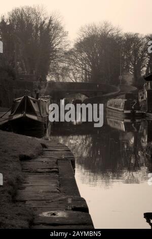 Peak Forest Canal, Marple Stockfoto