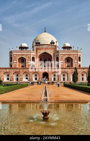 Humayuns Grab, Grab Von Nasiruddin Muhammad Humayun, Delhi, Indien Stockfoto