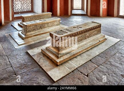 In Humayuns Grab, Grab Von Nasiruddin Muhammad Humayun, Delhi, Indien Stockfoto