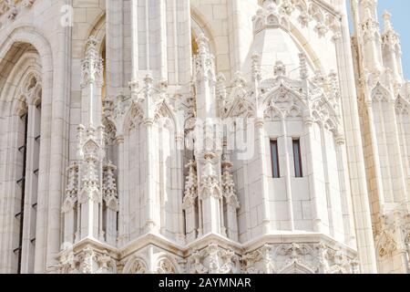 Naharchitektur der Kathedrale St. Matthias in Budapest Stockfoto