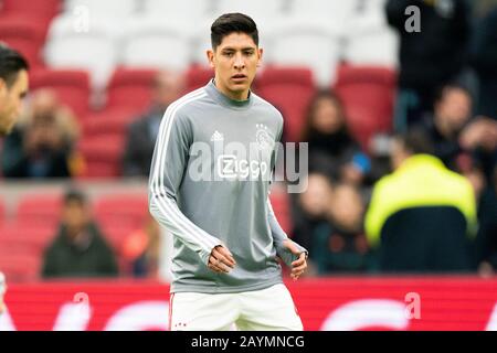 Amsterdam, Niederlande. Februar 2020. Amsterdam, 16-02-2020, JohanCruyff Arena, Saison 2019/2020, Niederländisches Fußball-EM-Spiel Ajax - RKC Waalwijk. AJAX-Spieler Edson Alvarez Credit: Pro Shots/Alamy Live News Stockfoto