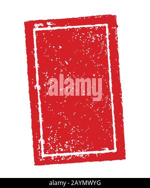 Abbildung: Gummistempelrahmen Stock Vektor