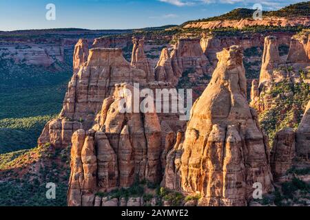 Buchen Cliffs Rock Formations, Colorado National Monument, Colorado, USA Stockfoto