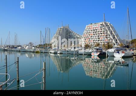 Große Pyramide La Grande-Motte Hérault Frankreich Stockfoto