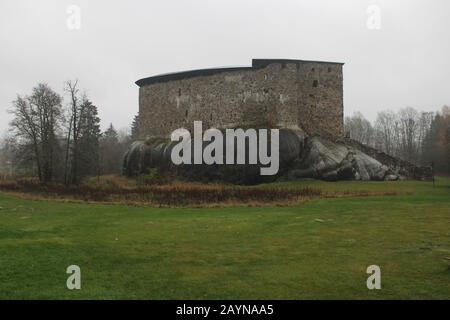 Schloss Raasepori aus dem 14. Jahrhundert in Raasepori, Finnland. Stockfoto