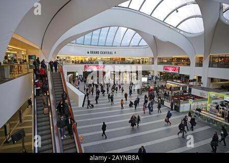 Das Atrium an der New Street Station, Birmingham, Großbritannien Stockfoto