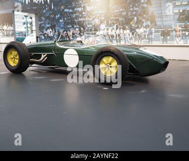 Lotus Monoplace F1 Typ 18, produziert im Jahr 1961 in der europäischen Stadt Mulhouse, Frankreich Stockfoto