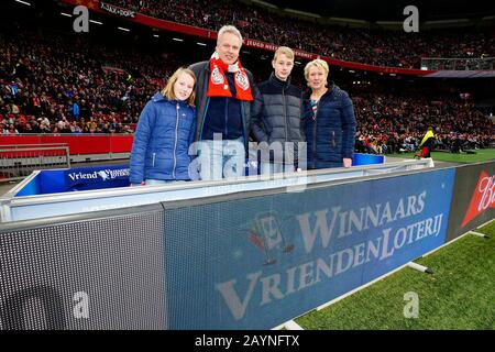 Amsterdam, Niederlande. Februar 2020. Amsterdam, 16-02-2020, JohanCruyff Arena, Saison 2019/2020, Niederländisches Fußball-EM-Spiel Ajax - RKC Waalwijk 3-0. Vrienloterij Credit: Pro Shots/Alamy Live News Stockfoto