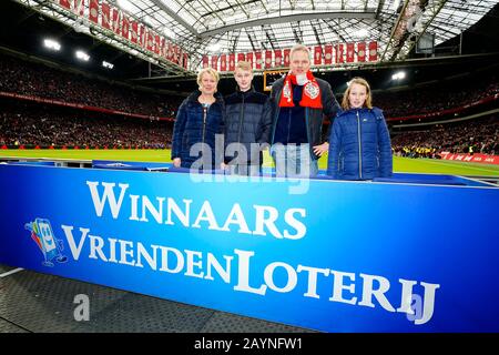 Amsterdam, Niederlande. Februar 2020. Amsterdam, 16-02-2020, JohanCruyff Arena, Saison 2019/2020, Niederländisches Fußball-EM-Spiel Ajax - RKC Waalwijk 3-0. Vrienloterij Credit: Pro Shots/Alamy Live News Stockfoto