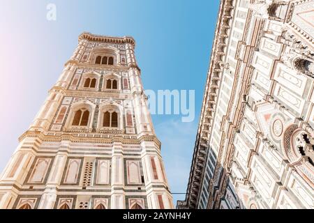 Detailansicht der Kathedrale Santa Maria in Florenz, Italien Stockfoto