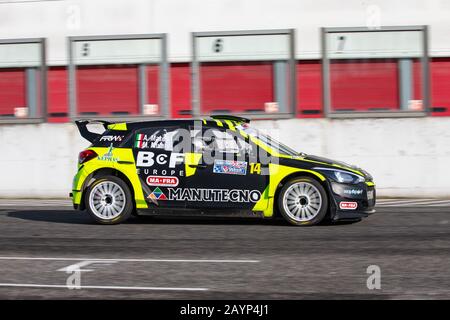 Adria Rally Show 2020 Wettbewerb auf dem Circuit "Adria International Raceway" Italien 15. Februar 2020 Stockfoto