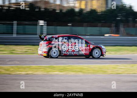 Adria Rally Show 2020 Wettbewerb auf dem Circuit "Adria International Raceway" Italien 15. Februar 2020 Stockfoto