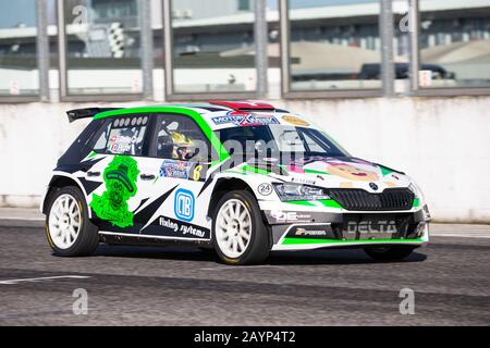 Adria Rally Show 2020 Wettbewerb auf dem Circuit "Adria International Raceway" Italien 15. Februar 2020 Stockfoto